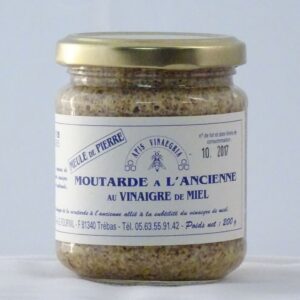 Moutarde à l'ancienne au vinaigre de miel 200g