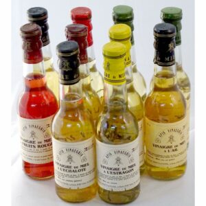 Colis de 10 bouteilles de vinaigre de miel aromatisé